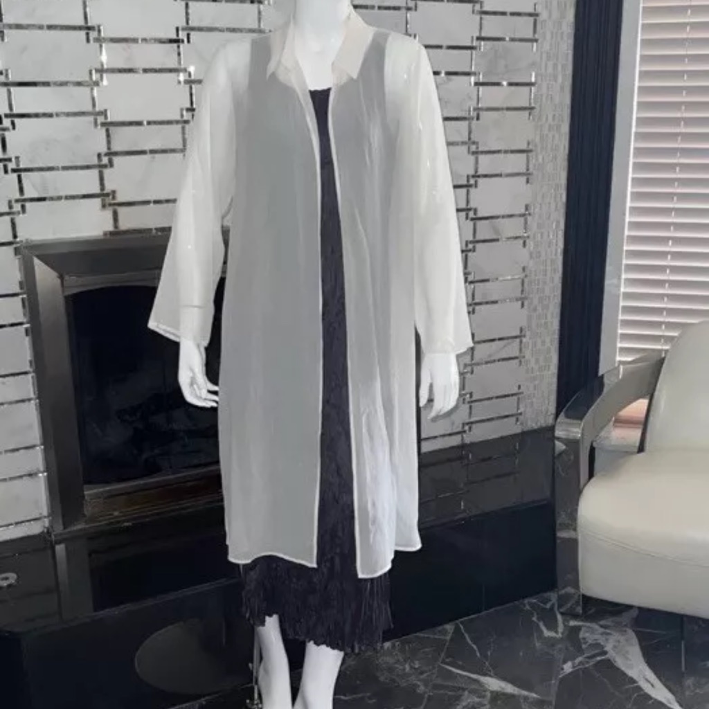 White Sheer Women's Robe